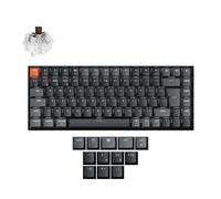 Keychron K2 QMK Custom Wireless Bluetooth/Wired Mechanical Keyboard, Programmable Macro, White Backlight Super Brown Switch for Mac/Windows/Linux(Version 3) - UK Layout