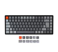 Keychron K2 Wireless Bluetooth/USB Wired Gaming Mechanical Keyboard, Compact 84 Keys ISO-UK-Layout RGB LED Backlight N-Key Rollover, Aluminum Frame for Mac Windows, Gateron Brown Switch, Version 2