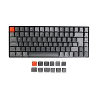 Keychron K2 Wireless Bluetooth/USB Wired Gaming Mechanical Keyboard, Compact 84 Keys ISO-UK-Layout White LED Backlight N-Key Rollover, Plastic Frame for Mac Windows, Gateron Red Switch, Version 2