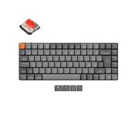 Keychron K3 Max - Low Profile 75% Italian QWERTY Mechanical Keycaps, Double-Shot PBT Keycaps, Gateron Red Hot-Swap Switch, Wireless 2.4GHz/Bluetooth 5.1, RGB Backlit, QMK/VIA