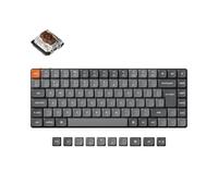 Keychron K3 Max Ultra-slim Wireless Mechanical Keyboard, QMK/Launcher Programmable Bluetooth 5.1/2.4 GHz/Wired with White Backlight Low Profile Mechanical Brown Switch for Mac Win Linux - UK Layout