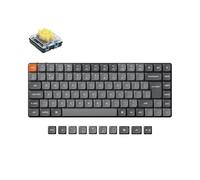 Keychron K3 Max Ultra-Slim Wireless Mechanical Keyboard, QMK Programmable Bluetooth 5.1/2.4 GHz/Wired with RGB Backlight Hot-swap Low Profile Gateron Banana Switch for Mac Win Linux - UK Layout