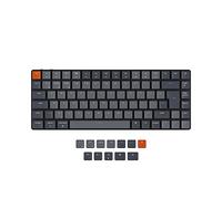 Keychron K3 Ultra-Slim 75% ISO-UK-Layout Wireless Bluetooth/Wired USB Mechanical Keyboard,84 Keys Hot Swappable Low-Profile Optical Red Switch White LED Backlit for Mac Windows-Version 2
