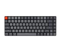 Keychron K3 Version 2, 75% Layout 84 Keys Ultra-Slim Wireless Bluetooth Wired Mechanical Keyboard, White Backlit, Hot-Swappable Low-Profile Keychron Optical Red Switch for Mac Windows, US ANSI Layout