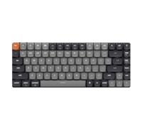 Keychron K3 Version 3 Low Profile Wireless Mechanical Keyboard, 75% Layout QMK Programmable Bluetooth 5.2/Wired, White Backlit with Shine-Through Keycaps for Mac Windows Linux, US ANSI Layout