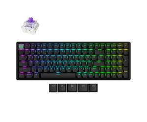 Keychron K4 HE QMK Wireless Gaming Custom Mechanical Keyboard, US ANSI Bluetooth/Wired 96% Layout Hot-Swappable Programmable RGB Backlit Gateron Magnetic Switches for Mac Windows, Black