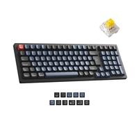 Keychron K4 Pro Custom Wireless Mechanical Keyboard - Banana Switch RGB Backlit, QMK/VIA Programmable, Bluetooth/USB-C Connectivity, 96 Keys Hot-swappable for Office & Gaming (UK Layout) - Black