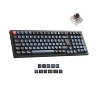 Keychron K4 Pro Mechanical Wireless Keyboard - Brown Tactile Switch RGB Backlit, QMK/VIA Programmable, Bluetooth/USB-C Connectivity, 96 Keys Hot-swappable for Office & Gaming (UK Layout) - Black