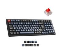 Keychron K4 Pro Mechanical Wireless Keyboard - Red Linear Switch RGB Backlit, QMK/VIA Programmable, Bluetooth/USB-C Connectivity, 96 Keys Hot-swappable for Office & Gaming (UK Layout) - Black