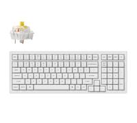 Keychron K4 Pro QMK/VIA Wireless Custom Mechanical Keyboard, 96% Layout White Backlight Hot-Swappable K Pro Banana Switch for Mac Windows Linux