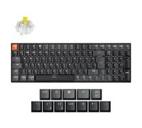 Keychron K4 QMK Wireless Custom Mechanical Keyboard, 96% Layout Bluetooth/2.4G/USB-C Programmable, White Backlit Super Banana Switch for Mac/Windows/Linux UK Layout - Version 3