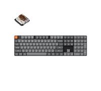 Keychron K5 Max Ultra-Slim Wireless Custom Mechanical Keyboard, QMK/VIA Programmable 3-Mode Bluetooth/2.4 GHz/Wired with RGB Backlight Low Profile Gateron Brown Switch, PBT Keycaps for Mac Win Linux