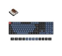 Keychron K5 Pro QMK/VIA Custom Wireless Mechanical Keyboard, Hot-swappable Ultra-Slim Full Size ISO-UK-Layout Programmable Bluetooth/Wired RGB Backlit Low Profile Gateron Brown Switch for Mac Windows