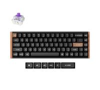 Keychron K6 HE Rapid Trigger ANSI Custom Mechanical Keyboard, QMK Bluetooth Wireless Gaming Keyboard with Hot-Swap Gateron Double Rail Magnetic Switch, RGB Backlit for Mac Windows, Wood Frame- Black