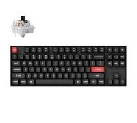 Keychron K8 Pro QMK/VIA Wireless Mechanical Keyboard ISO UK Layout, Custom Programmable Wired Keyboard with Gateron G Pro Switch, White Backlit, PBT Keycaps for Mac Windows Linux (Brown Switch)