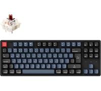 Keychron K8 Pro QMK/VIA Wireless Mechanical Keyboard UK ISO Layout, Hot-Swappable TKL Custom Programmable Macro Wired Keyboard with Gateron G Pro Brown Switch, White Backlit for Mac Windows Linux