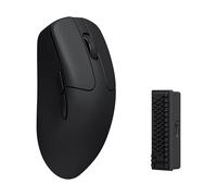 Keychron M2 4000 Hz Wireless Bluetooth 5.1/2.4 GHz/Wired Optical Mouse, Lightweight 53g Programmable PixArt 3395 Sensor with up to 26K DPI/ 650 IPS for Windows Mac Linux - Black