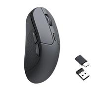 Keychron M3-A71 Wireless Mouse 1K with PixArt 3311 Sensor - Connection 2.4GHz/Bluetooth/USB, Ergonomic, DPI 12000, 95h Battery, Compatible with Windows/Mac/Linux - Black
