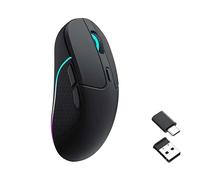 Keychron M3 Wireless Mouse, PAW3395 Sensor with Programmable Macro Button 26,000 DPI Supports 2.4 GHz/Bluetooth 5.1, 79g Ultra-Light Ergonomic Design Up to 70 Hours Using for PC Mac Laptop - Black