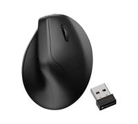 Keychron M5 8K Wireless Ergonomic Mouse, 30K DPI Optical Computer Mice, 2.4 GHz/Bluetooth/Wired with Macro Button 50g Lightweight Ergonomic, Up to 140 Hours Worktime for Laptop macOS/Windows - Black