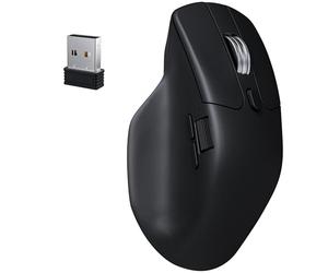 Keychron M6 8000 Hz Silent Wireless Bluetooth 5.3/2.4 GHz/Wired Connection Gaming Mouse, Lightweight Body Programmable PixArt 3950 Sensor (30K DPI / 750 IPS) for Windows Mac Linux - Black