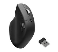 Keychron M6 Wireless All Silent Gaming Optical Mouse, 8000Hz Tri-Mode 2.4 GHz/Bluetooth 5.3/Wired, PixArt 3950 Sensor, 30000 DPI, Magnetic Metal Scroll Wheel for Windows PC/Mac - Black