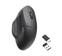 Keychron M7 Wireless Computer Mouse, 26K DPI Optical Computer Mouse, 2.4 GHz/Bluetooth/Wired with Macro Button 63g Lightweight Ergonomic, Up to 70 Hours Worktime for Laptop macOS/Windows - Black