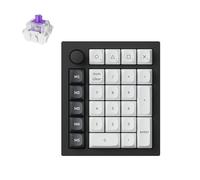 Keychron Q0 HE Wireless Magnetic Switch Numpad, 2.4 GHz/Bluetooth 5.1/Wired QMK Number Pad, RGB Hot-Swappable Numeric Keypad with Gateron Magnetic Switch for Laptop Mac Windows Linux - Black