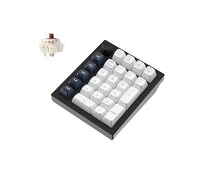 Keychron Q0 Max Wireless Custom Mechanical Numpad, 2.4 GHz/Bluetooth 5.1/Wired QMK Number Pad, RGB Hot-Swappable with Gateron Brown Switch for Laptop Mac Windows Linux - Black