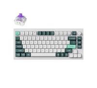 Keychron Q1 HE QMK Wireless Custom Mechanical Keyboard with Knob, 2.4 GHz/Bluetooth/Wired 75% Layout Hot-Swappable Programmable RGB Backlit Gateron Magnetic Switches for Mac Windows, Shell White