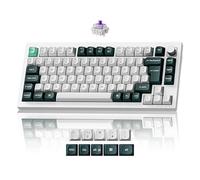 Keychron Q1 HE Wireless Gaming Keyboard - 75% Layout UK, Hall Effect Magnetic Linear Switches, Rapid Trigger, Hot-Swappable, RGB Backlit, Bluetooth 5.1/2.4GHz, Mac & Windows Compatible (Shell White)