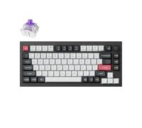 Keychron Q1 HE Wireless Mechanical Keyboard with Hall Effect Gateron Double-Rail Magnetic Switch Nebula, Rapid Trigger, QMK 2.4GHz Bluetooth RGB Compatible with Mac Windows Linux - Black