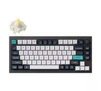 Keychron Q1 Max Wireless Mechanical Keyboard - Full Aluminum, Gateron Jupiter Early Tactile Switch, Hot-Swappable Programmable Knob QMK RGB (UK Layout) 2.4 GHz/Bluetooth for Mac Windows Linux - Black