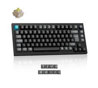Keychron Q1 Ultra 8000Hz Wireless Mechanical Gaming Keyboard, ZMK Bluetooth/2.4 GHz/Wired (8K of 2.4GHz/Wired), RGB Hot-Swappable Early Tactile Switch for Mac Windows Linux (75% UK Layout) - Black