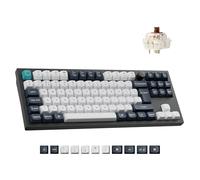Keychron Q3 Max Wireless Mechanical Keyboard TKL - Hot-Swappable Gateron Brown Switch, 2.4G/Bluetooth, Full Aluminum with RGB Programmable Knob Compatible with Mac Windows Linux(UK Layout)- Black