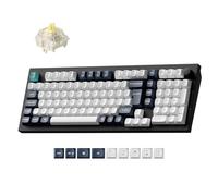 Keychron Q5 Max Wireless Custom Mechanical Keyboard, 2.4 GHz Bluetooth QMK Full Aluminum 96% Layout RGB with Hot-swappable Gateron Banana Switch Compatible with Mac Windows Linux(UK Layout) - Black