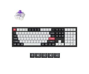Keychron Q6 HE Wireless Custom Mechanical 100% Full Keyboard, 2.4 GHz/Bluetooth/Wired QMK Rapid Trigger Hot-Swappable Gateron Double-Rail Magnetic Switches for Mac Windows US Layout - Black