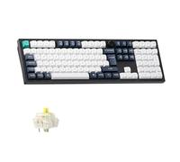 Keychron Q6 Max Custom Mechanical Keyboard, QMK/VIA Bluetooth/2.4 GHz/Wired, Full Size Programmable Knob RGB Backlit Hot-Swappable Gateron Banana Switch for Mac Windows Linux(UK Layout) - Black