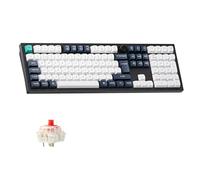 Keychron Q6 Max Custom Mechanical Keyboard, QMK/VIA Bluetooth Wireless /2.4 GHz/Wired, Full Size Programmable Knob RGB Backlit Hot-Swappable Gateron Red Switch for Mac Windows Linux(UK Layout) - Black