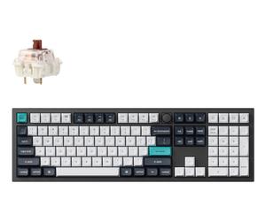 Keychron Q6 Max keyboard Universal USB + RF Wireless + Bluetooth QWERTY UK English Black, White