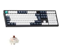 Keychron Q6 Max Wireless Mechanical Keyboard, QMK Bluetooth/2.4 GHz/Wired, Full Size Programmable Knob RGB Backlit Hot-Swappable Gateron Brown Tactile Switch for Mac Windows Linux(UK Layout) - Black
