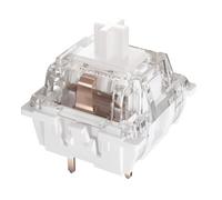 Keychron Silent K Pro White Mechanical Switches - 110 PCS, Quiet Linear 38gf, Factory Pre-Lubed, SMD-LED Compatible, 3-Pin Hot-Swappable, Smooth Typing for Gaming & Office