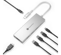 Keychron USB Hub 6 in 1, 4K 60Hz HDMI, 100W PD Charging, 10Gbps USB A & USB C 3.2 Ports, Aluminum Docking Station USB Expander for MacBook Neo/Pro/Air, iPad Pro, Acer, iPhone 17/16/15 (6)