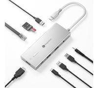 Keychron USB Hub10 in 1, 4K 60Hz HDMI, 100W PD Charging, 10Gbps USB A & USB C 3.2 Ports, Aluminum Docking Station USB Expander for MacBook Neo/Pro/Air, iPad Pro, Acer, iPhone 17/16/15