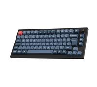 Keychron V1 Max 75% Wireless Custom Mechanical Keyboard - Gateron Jupiter Banana Switch, QMK Programmable, 2.4 GHz/Bluetooth Connectivity (UK Layout) Compatible with Mac Windows Linux - Black