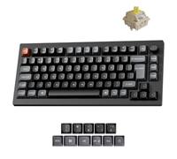 Keychron V1 Ultra 8000Hz Wireless Mechanical Gaming Keyboard - 2.4 GHz/Bluetooth/Wired, ZMK Programmable RGB Hot-Swap Early Tactile Switch, Compatible with Mac Windows Linux - Black(75% UK Layout)