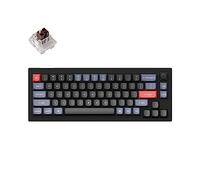 Keychron V2 Wired Mechanical Keyboard Knob Version, 65% Layout QMK/VIA Programmable with Hot-swappable Keychron K Pro Brown Switch Compatible with Mac Windows Linux Carbon Black (Non-Transparent)