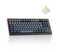 Keychron V3 Max TKL Wireless Mechanical Keyboard - 87 Keys Hot-Swappable Gateron Early Tactile Switch, QMK RGB Bluetooth/2.4 GHz, Compatible Mac Windows Linux for Office & Gaming (UK Layout) - Black