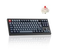 Keychron V3 Max TKL Wireless Mechanical Keyboard - 87 Keys Hot-Swappable Gateron Red Switch, QMK RGB Bluetooth/2.4 GHz, Compatible with Mac Windows Linux for Office & Gaming (UK Layout) - Black