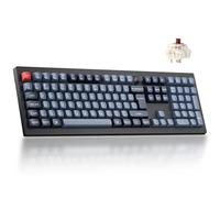 Keychron V6 Max Full-Size Wireless Custom Mechanical Keyboard - Gateron Brown Tactile Switch, QMK Programmable, 2.4 GHz/Bluetooth Connectivity (UK Layout) Compatible with Mac Windows Linux - Black